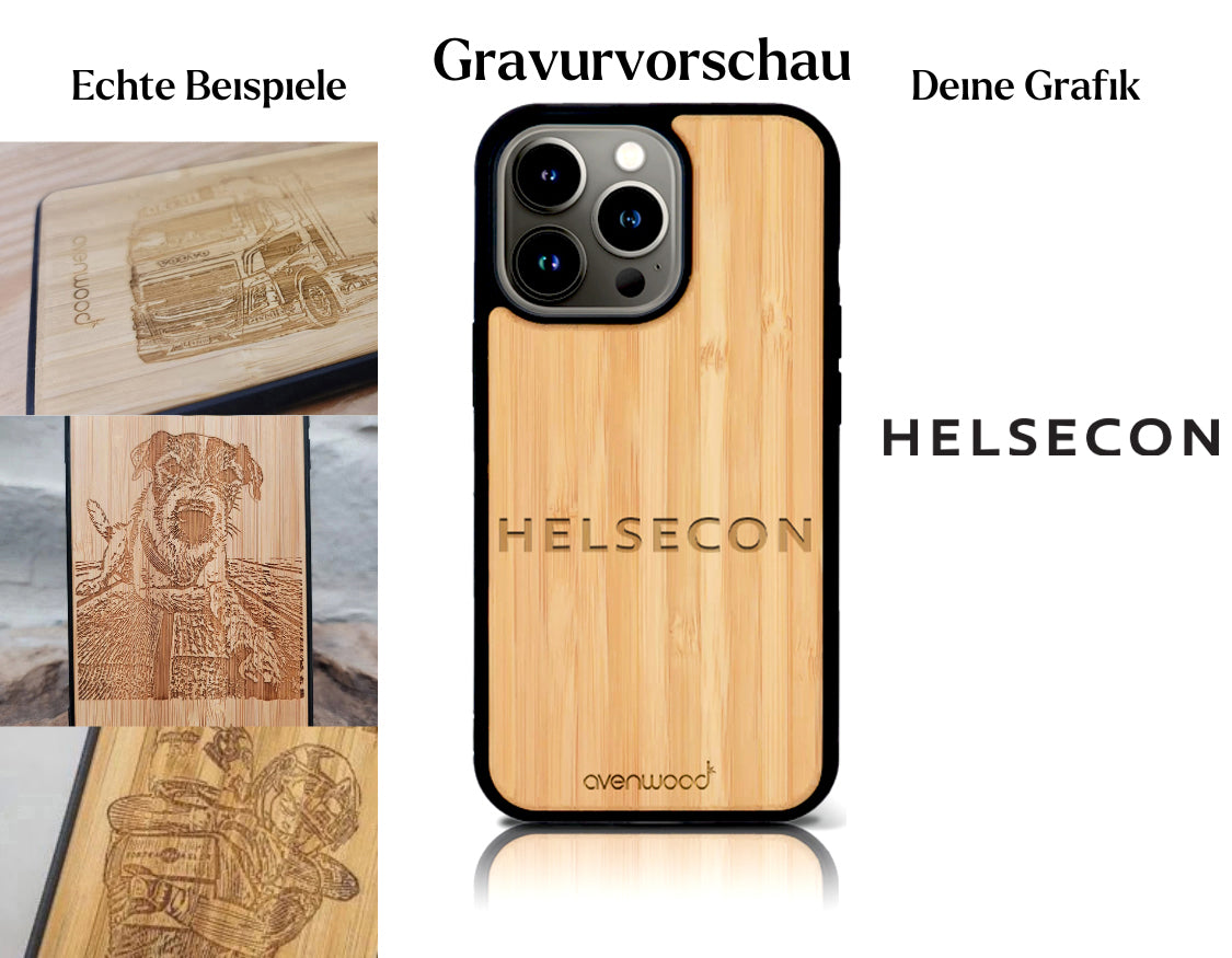 INDIVIDUELL iPhone 14 Pro Bambus-Kunststoff